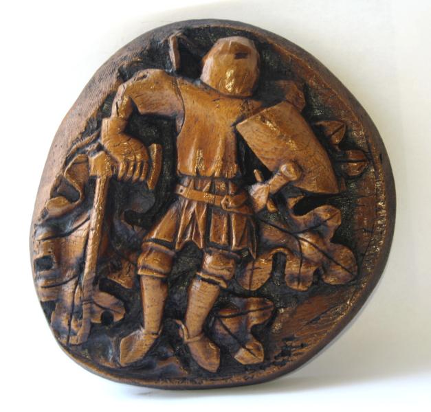 Ely Knight resin plaque.